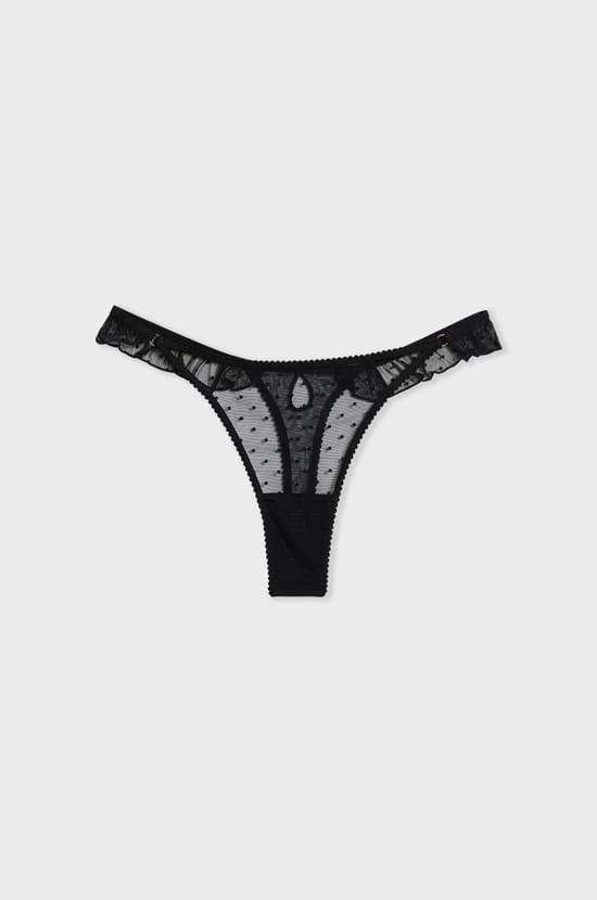 Tanga de hilo de tul;${refinementColor}