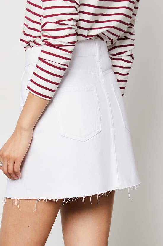 Jupe courte en coton;${refinementColor}