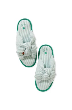 Cotton Flip-Flop Slippers;${refinementColor}