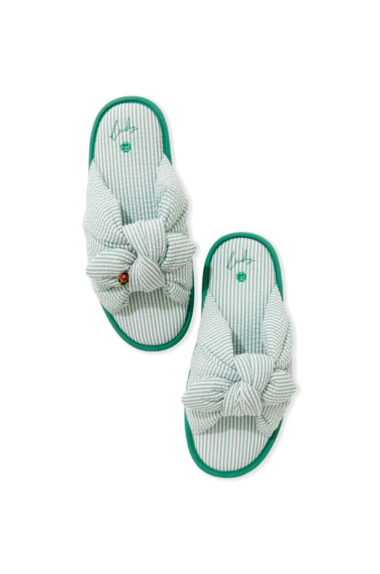 Cotton Flip-Flop Slippers;${refinementColor}