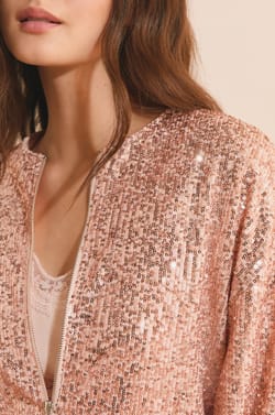 Chaqueta con lentejuelas;${refinementColor}