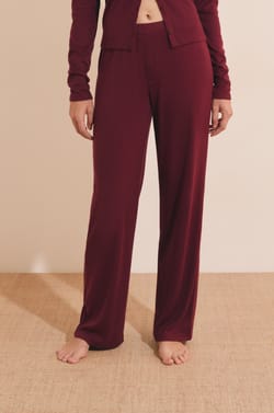 Pantalon de pyjama avec boutons;${refinementColor}