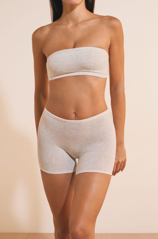 Organic cotton stretch cycling shorts;${refinementColor}