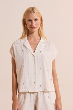 Chemise de pyjama &agrave; motifs;${refinementColor}