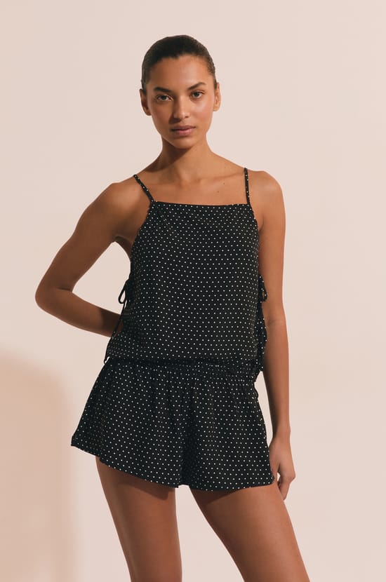 Short de pyjama &agrave; pois;${refinementColor}