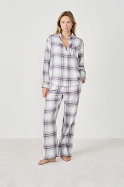 Chemise de pyjama à carreaux;${refinementColor}