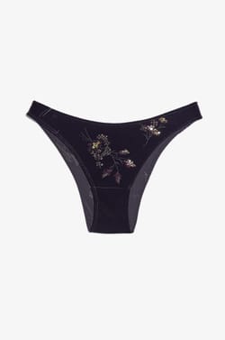 Embroidered Velvet Brazilian;${refinementColor}