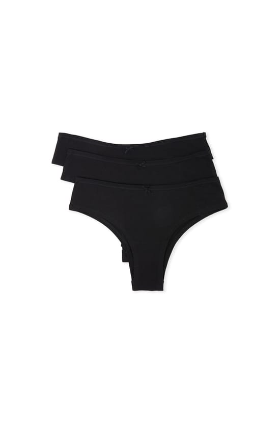 Set Of 3 Cotton Hipsters;${refinementColor}