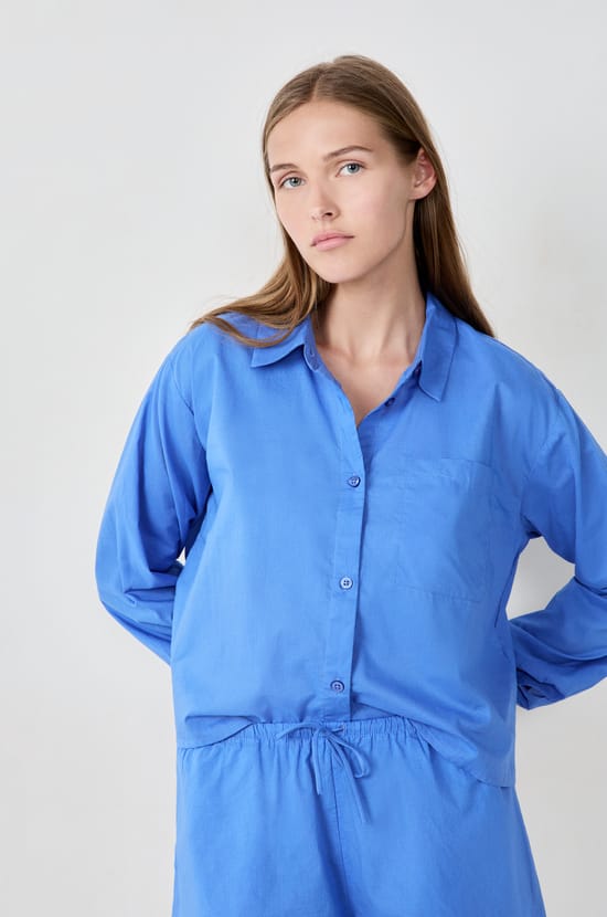 Cotton pyjama shirt;${refinementColor}