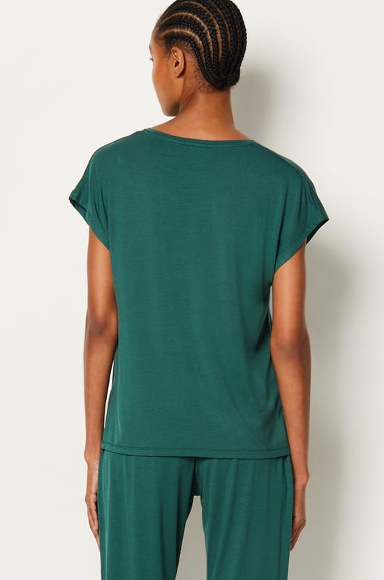 Short Sleeve Pajama T-Shirt;${refinementColor}