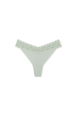 Microfibre and Lace Tanga;${refinementColor}
