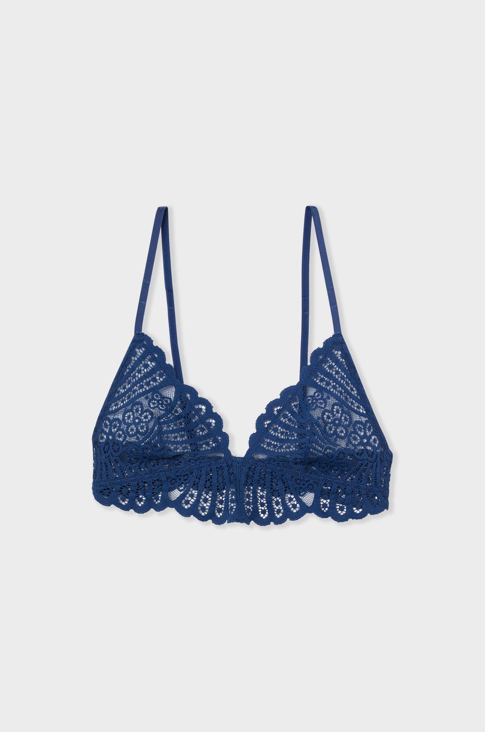Soutien-gorge triangle en dentelle;${refinementColor}