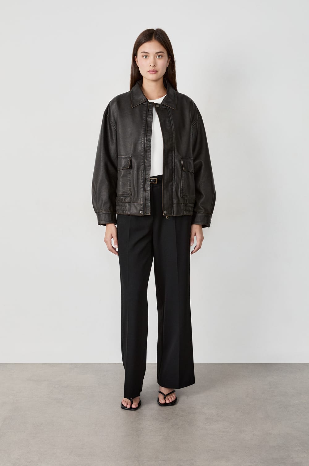 Veste effet cuir;${refinementColor}