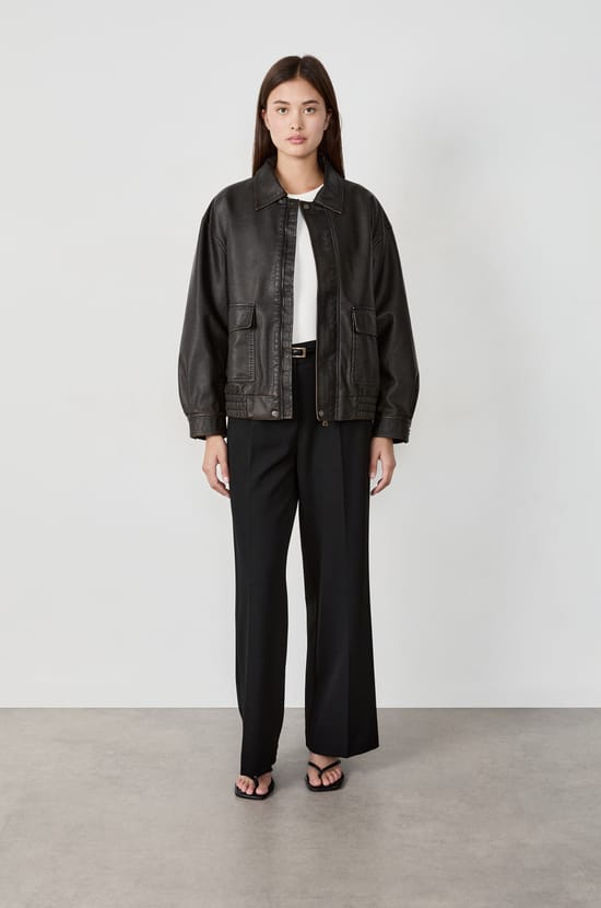 Veste effet cuir;${refinementColor}
