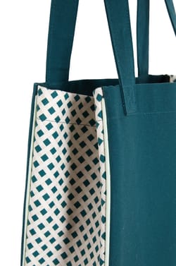 Printed Cotton Tote Bag;${refinementColor}