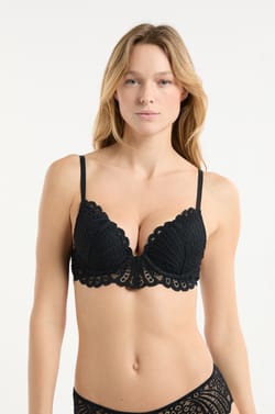 Bra N.2 - The Plunge Push-up in Lace;${refinementColor}