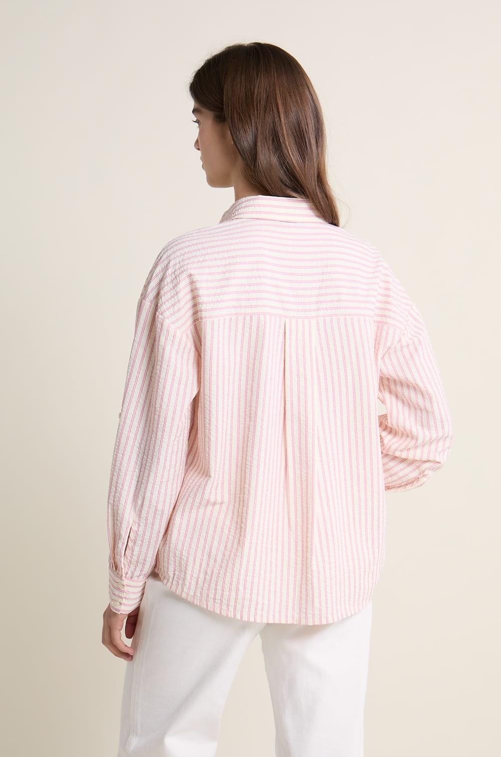 Chemise &agrave; rayures;${refinementColor}