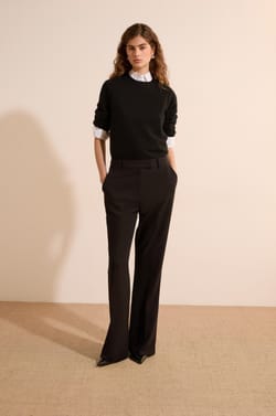 Pull col rond 100% cachemire;${refinementColor}