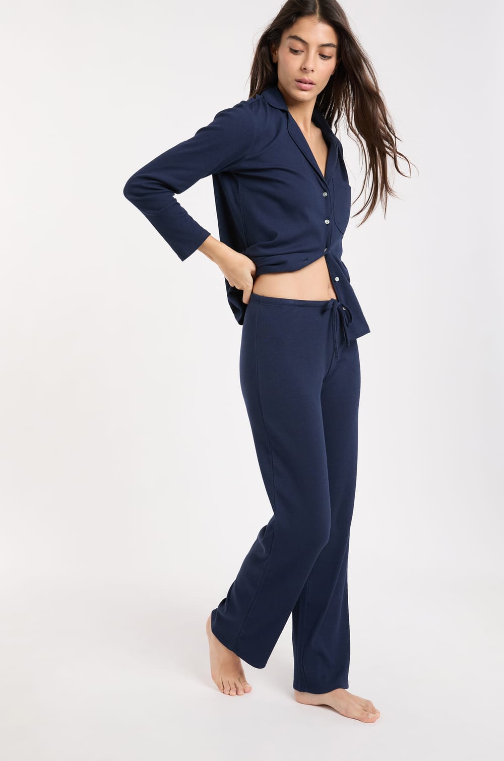 Pantalon de pyjama avec coton;${refinementColor}