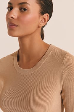 Long Fine Knit Dress;${refinementColor}