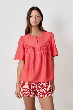 Blouse manches courtes;${refinementColor}