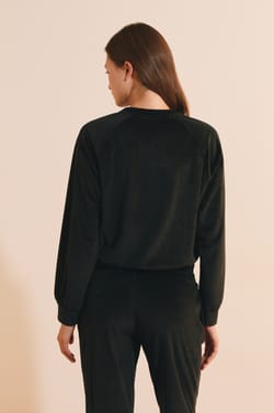 Sweatshirt de pyjama c&ocirc;tel&eacute;;${refinementColor}
