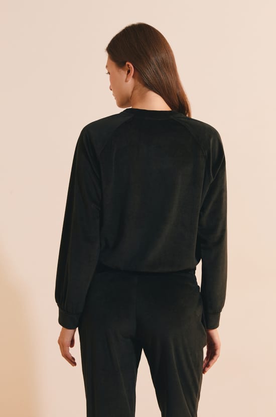 Sweatshirt de pyjama c&ocirc;tel&eacute;;${refinementColor}