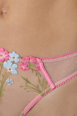 Embroidered Thong;${refinementColor}