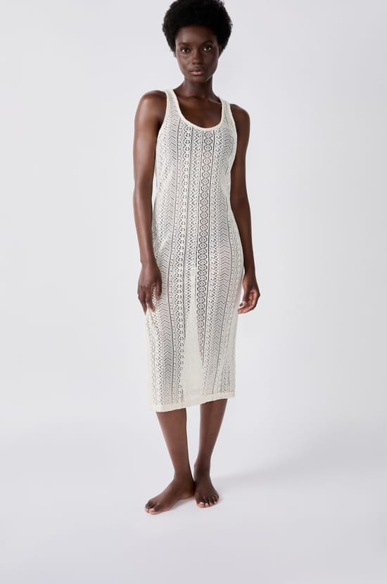 Long Beach Crochet Dress;${refinementColor}
