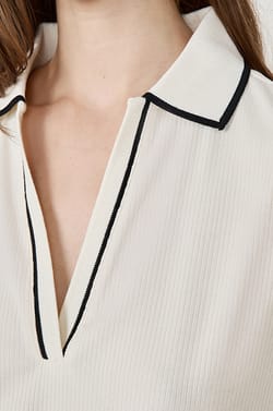 Polo manches courtes en coton;${refinementColor}