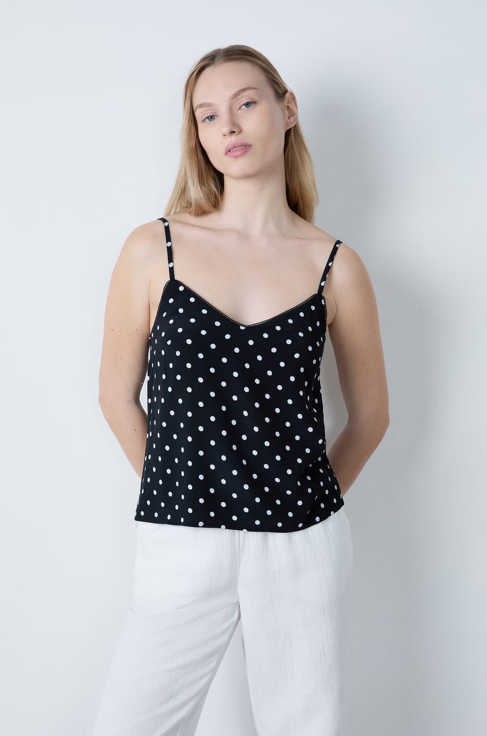 Polka Dot Camisole;${refinementColor}