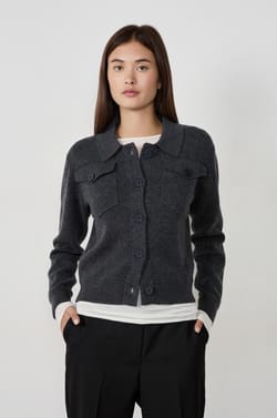 NOT US Veste pull à boutons;${refinementColor}