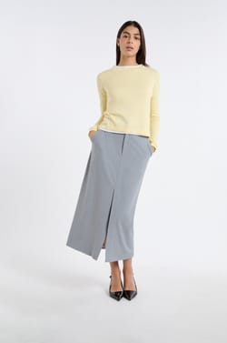 Jupe longue &agrave; rayures;${refinementColor}