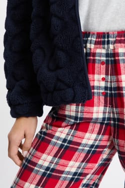 Ensemble de pyjama 3 pièces à motifs avec coton;${refinementColor}