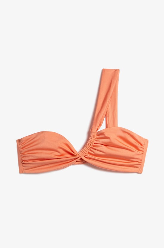 Asymmetric Strapless Bikini Top to Tie;${refinementColor}