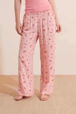 Pantalon de pyjama 7/8 &agrave; motifs tomate;${refinementColor}