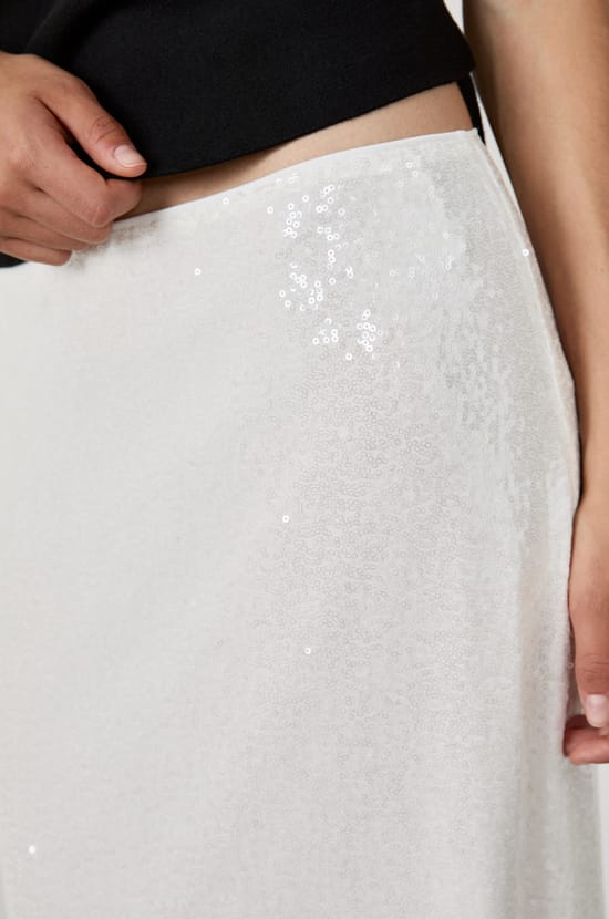 Jupe &agrave; sequins;${refinementColor}