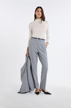 Pantalon habill&eacute; &agrave; rayures;${refinementColor}