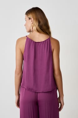 Sleeveless Satin Camisole;${refinementColor}