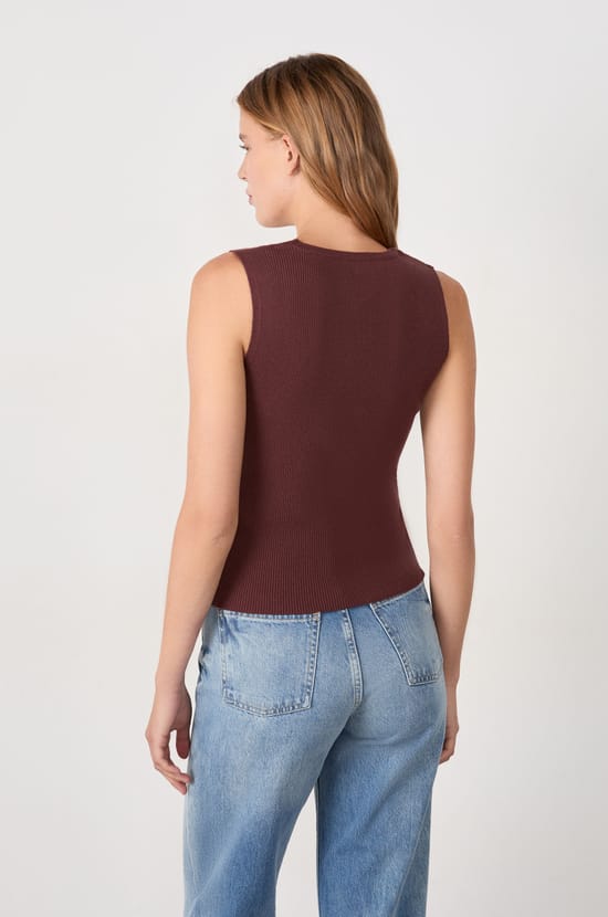 Pull débardeur en tricot;${refinementColor}