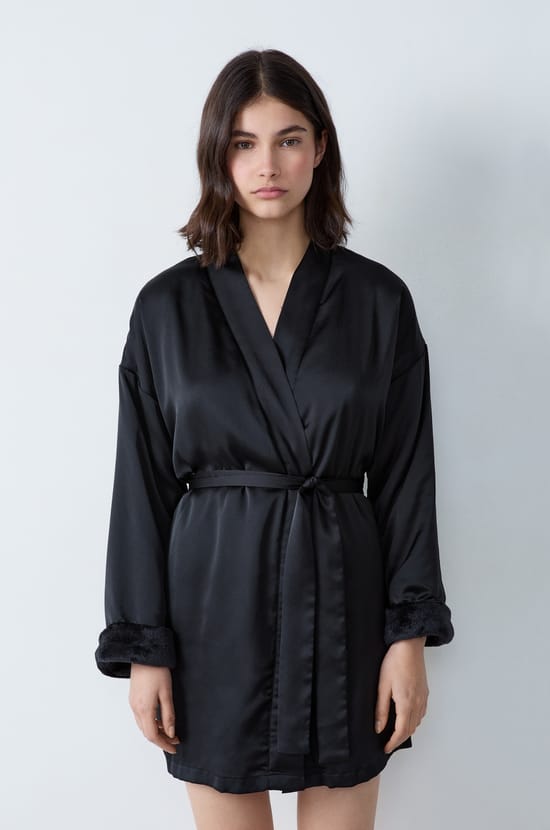 Fleece-Lined Robe;${refinementColor}