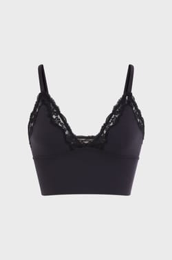 Triangle Bra in Microfibre and Lace;${refinementColor}