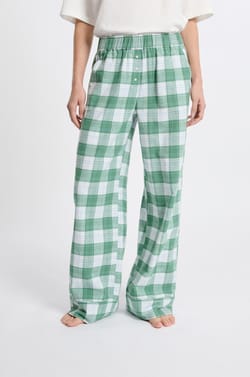 Cotton Plaid Pajama Pants;${refinementColor}