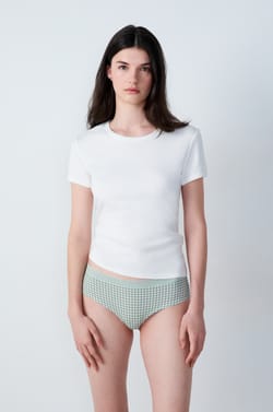 Pack of 3 Cotton and Lace Boyshorts;${refinementColor}