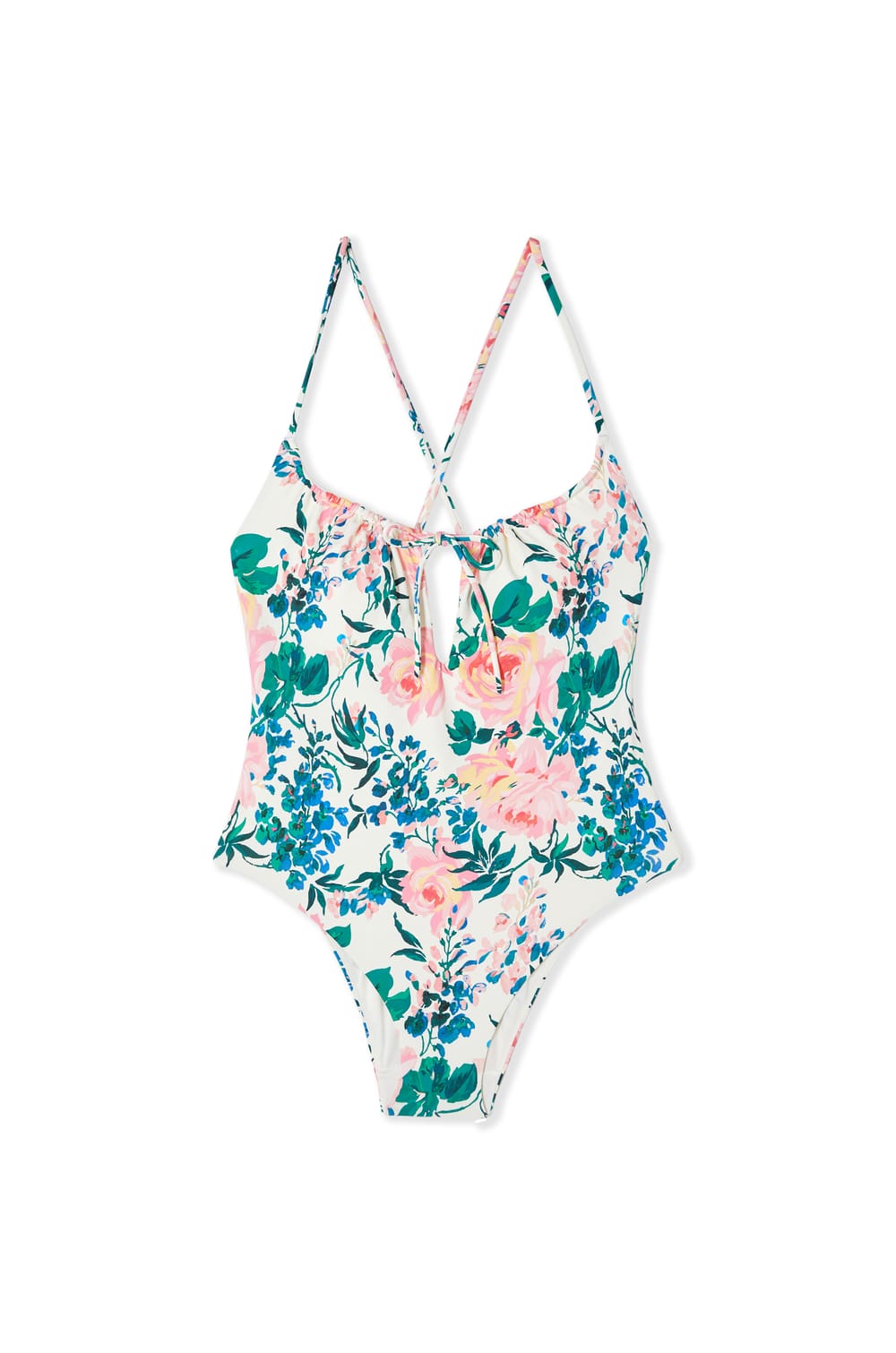 One-Piece Swimsuit with Bow;${refinementColor}
