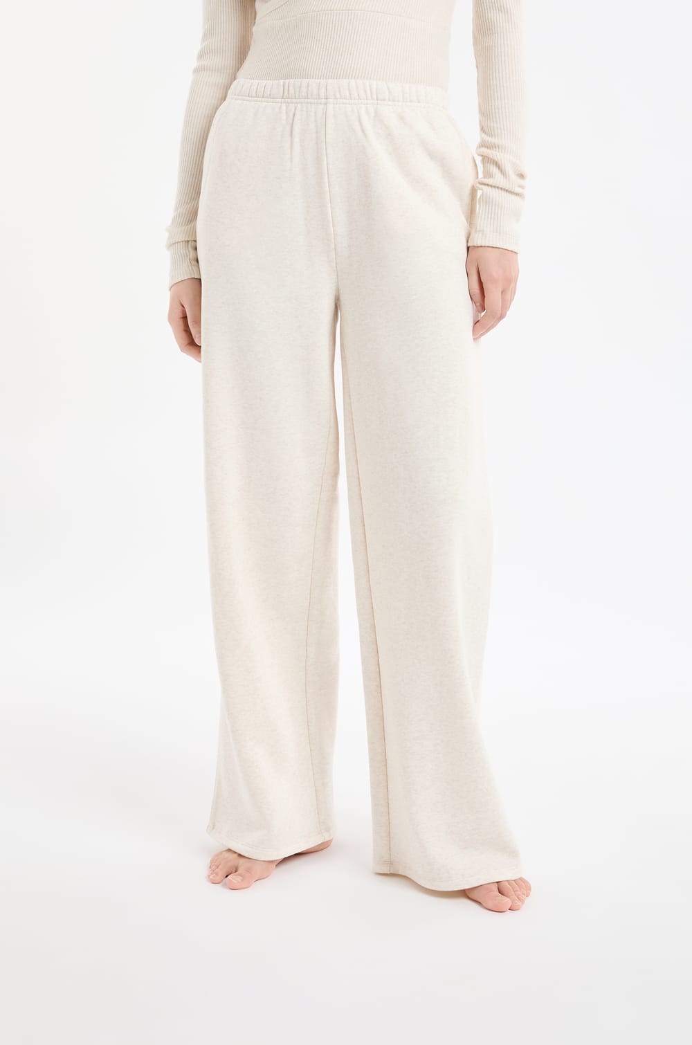 Pantalon de pyjama taille élastiquée avec coton;${refinementColor}