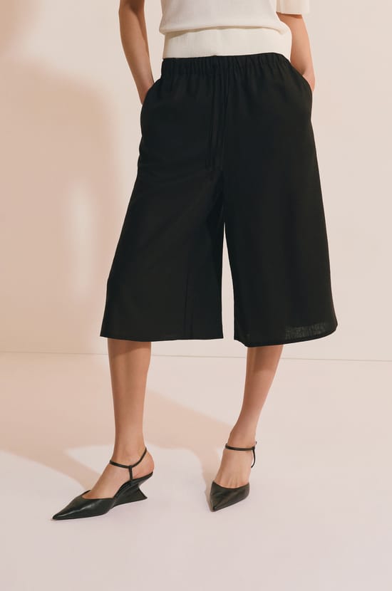 Pantalon avec lin;${refinementColor}