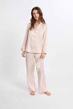 Set pyjama 2 pièces à motifs avec masque;${refinementColor}