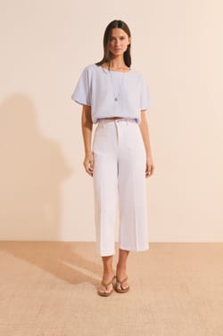 Pantalon &agrave; taille ajust&eacute;e;${refinementColor}