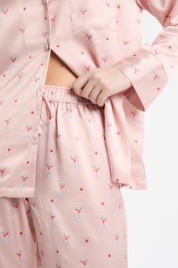 Mocktail Print Pyjama Trousers;${refinementColor}